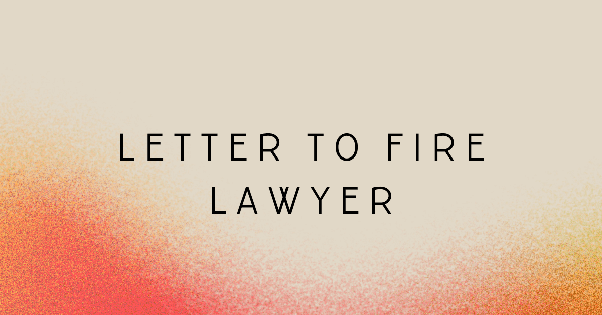 Letter to Fire Lawyer
