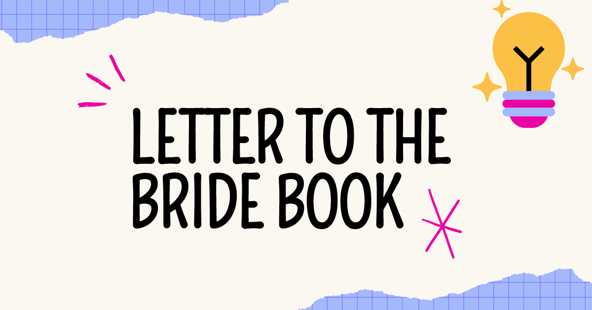 Letter to the Bride Book