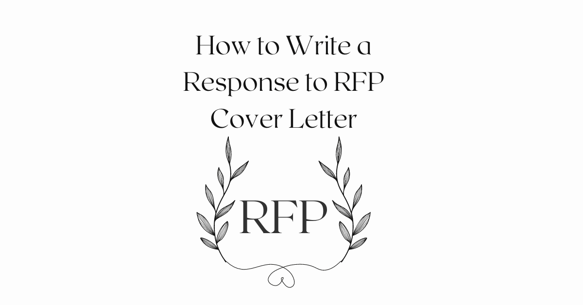 How to Write a Response to RFP Cover Letter