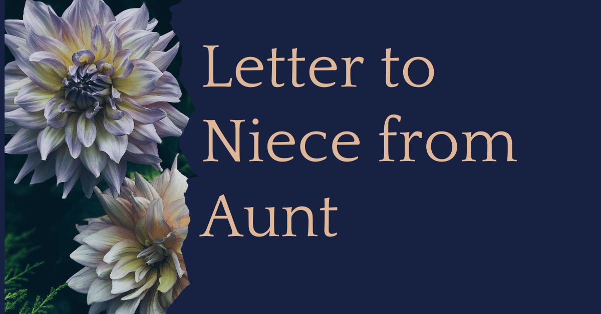 Letter to Niece from Aunt