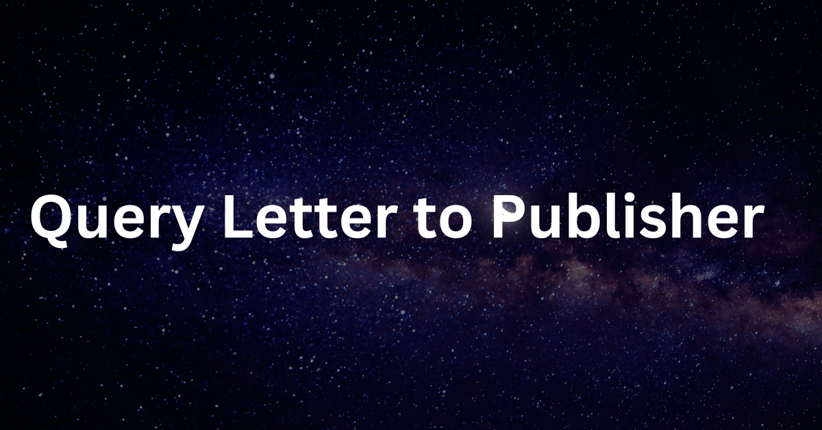 Query Letter to Publisher