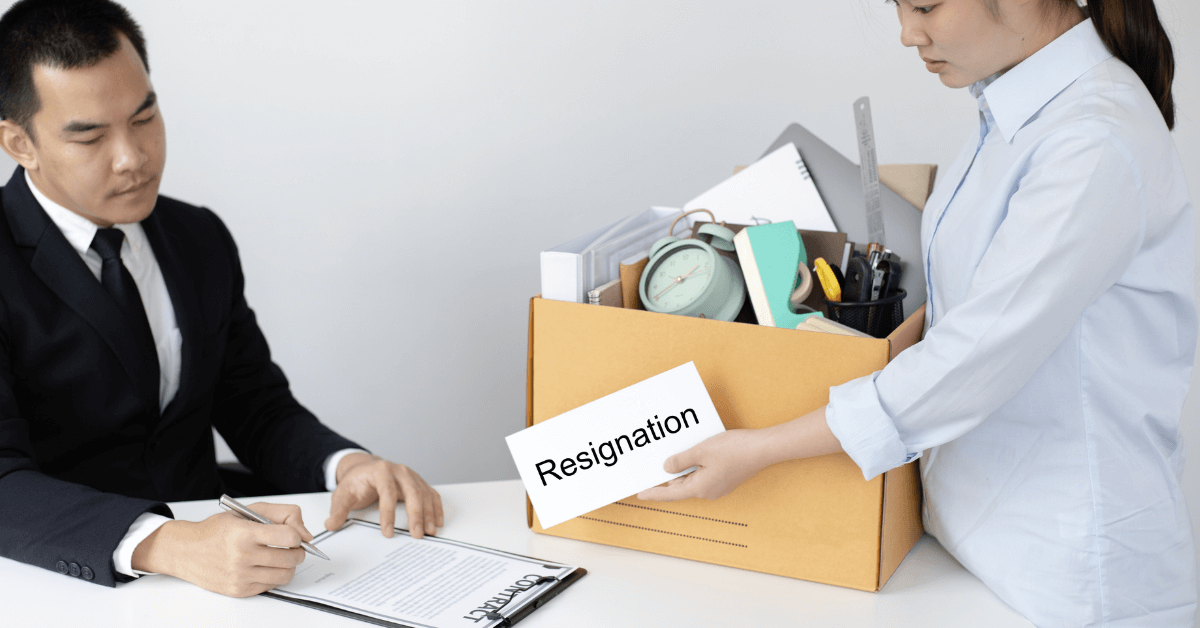 Letter OF Resignation to HR