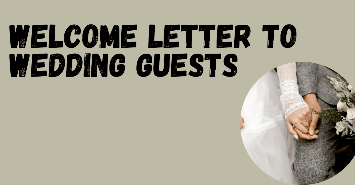 Welcome Letter to Wedding Guests