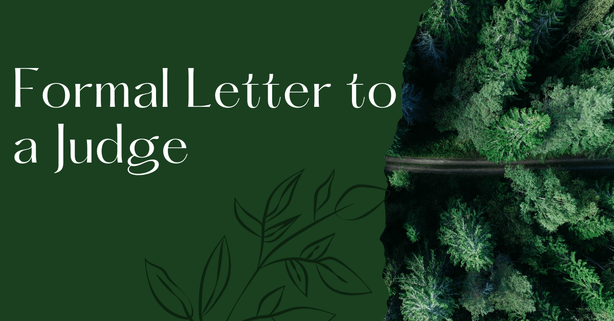 Formal Letter to a Judge