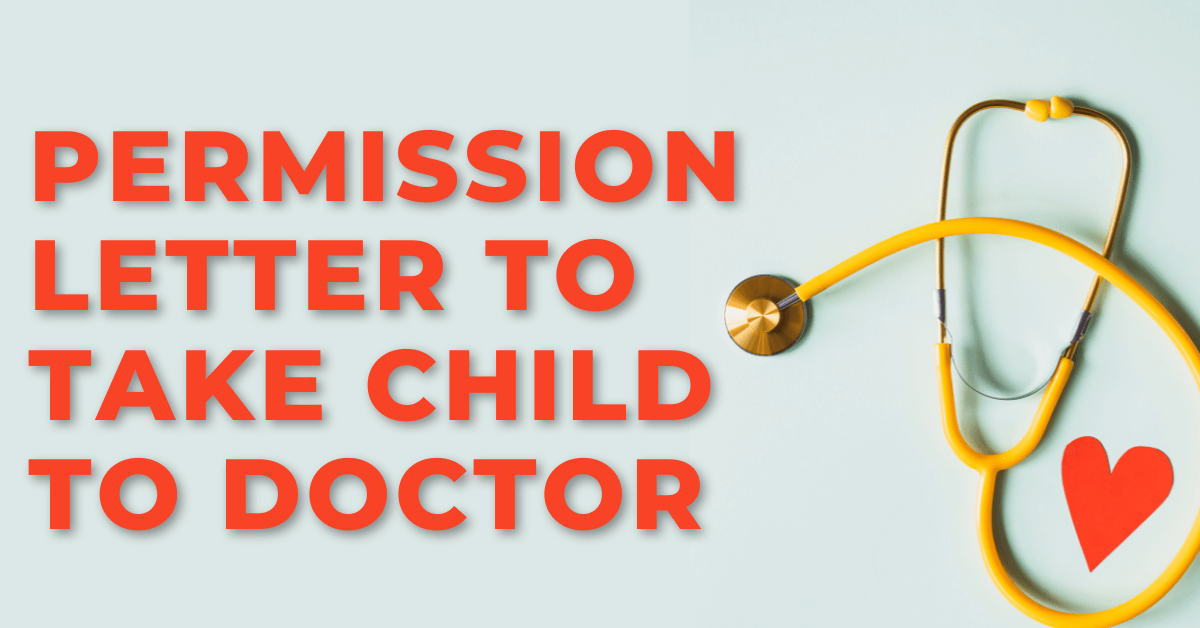 Permission Letter to Take Child to Doctor
