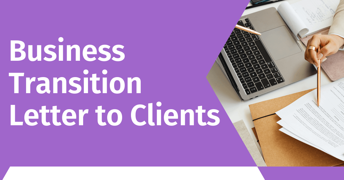 Business Transition Letter to Clients