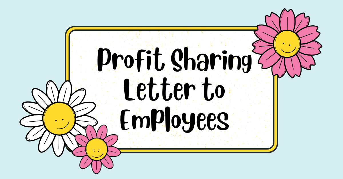 Profit Sharing Letter to Employees