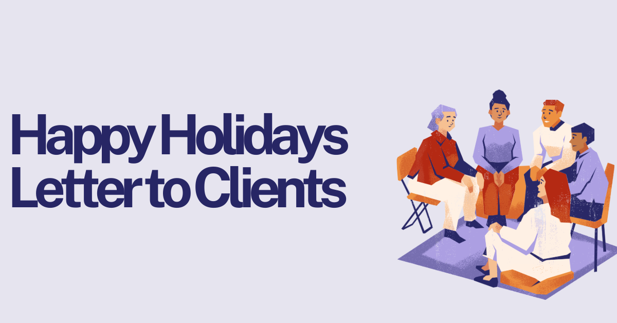 Happy Holidays Letter to Clients