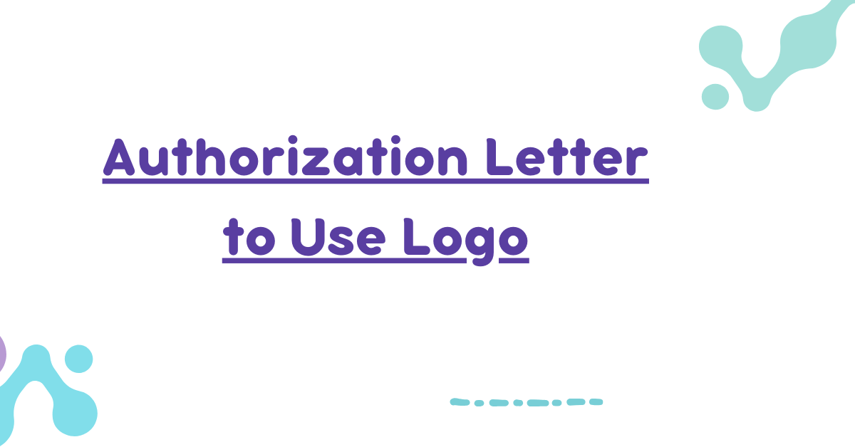 Authorization Letter to Use Logo